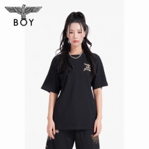 【送料無料】BOYLONDON  半袖 カップル oversize  ブラック Tシャツ N01021 並行輸入品