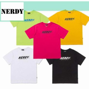 NERDY ノルディー レディース メンズ Tシャツ 半袖/Tシャツ/上着/プリント 半袖 男女兼用 レディース メンズ 半袖 韓国 送料無料