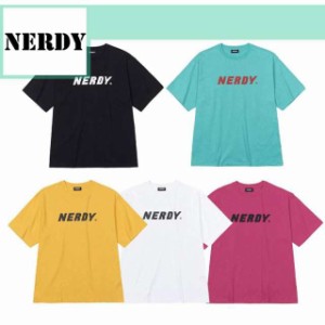 NERDY ノルディー Tシャツ 半袖/Tシャツ/上着/プリント 半袖 男女兼用 レディース メンズ 半袖 韓国 送料無料