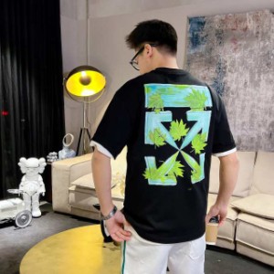 オフホワイト OFF-WHITE Tシャツ 半袖 クルーネック メンズ ブランド 半袖Tシャツ並行輸入品