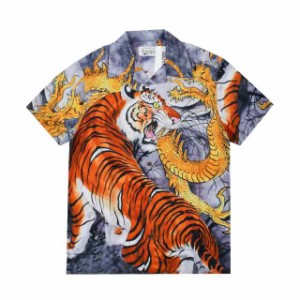 WACKO MARIA 23ss TIM LEHI アーティストとの共同ブランド ドラゴンファイトシャツ 並行輸入品