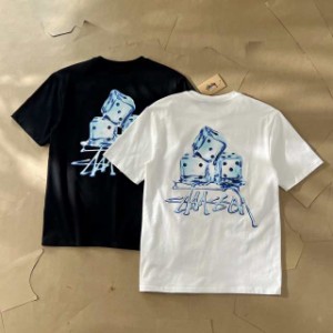 Stussy 2023ビリヤードボールプリント半袖tシャツユニセックス並行輸入品