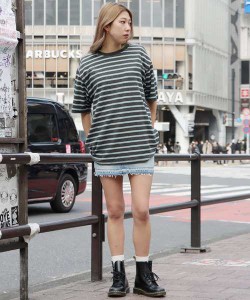 STUSSY/ステューシー STRIPED TERRY SS CREW 半袖Tシャツ クルーネック 並行輸入品