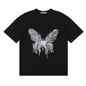 Alexander Wang  AW アレキサンダーワン バーコードレタープリント半袖tシャツ