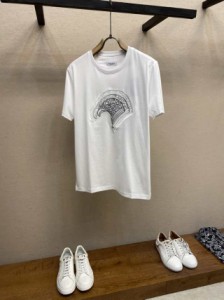 STEFANO RICCI 23 SS春夏新作カジュアルベーシックコットンクルーネックTシャツ半袖並行輸入品