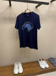 STEFANO RICCI 23 SS春夏新作カジュアルベーシックコットンクルーネックTシャツ半袖並行輸入品