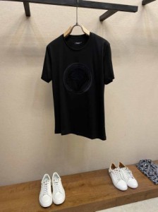 STEFANO RICCI 23 SS春夏新作カジュアルベーシックコットンクルーネックTシャツ半袖並行輸入品