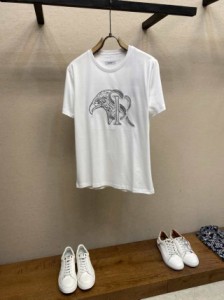 STEFANO RICCI 23 SS春夏新作カジュアルベーシックコットンクルーネックTシャツ半袖並行輸入品