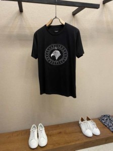 STEFANO RICCI 23 SS春夏新作カジュアルベーシックコットンクルーネックTシャツ半袖並行輸入品