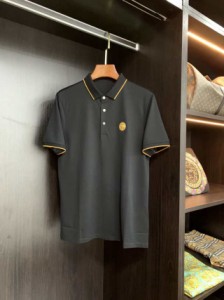 STEFANO RICCI 23 SS春夏新作カジュアルベーシックコットンクルーネックTシャツ半袖並行輸入品