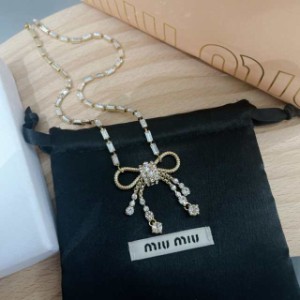 miumiu新作リボンネックレス並行輸入品