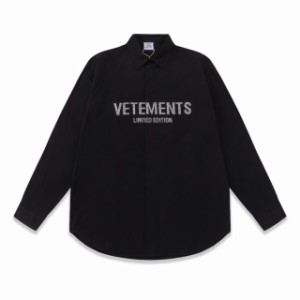 VETEMENTS LIMITED ホットダイヤモンド2段長袖シャツ並行輸入品