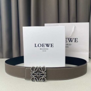 LOEWE ロエベ ベルト3.8mm メンズ リバーシブル アナグラム レザー  並行輸入品