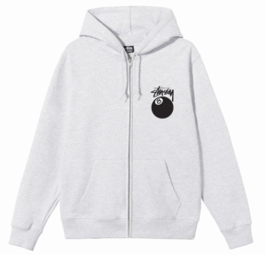 STUSSY ステューシー 8 BALL ZIP HOOD 1974735[full zip hooded sweat] パーカー フード フーディ トップス Zip up Hoody Parker ジップ