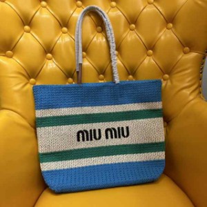 バッグmiumiu刺繍、コットン裏地、超軽量、大容量