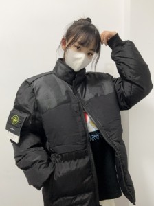 Stone Islandストーンアイランド バッジダウン コットンジャケット