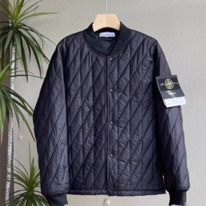 Stone Islandストーンアイランド2023冬ミリタリーキルティングジャケット暖かいコート中綿ジャケット