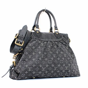 Louis Vuitton Monogram Denim On The Go GM 2Way Bag Blue Red M44992