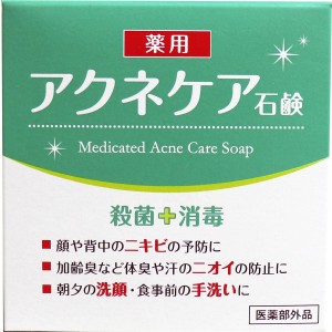 石鹸 石けん ボディソープ 薬用 アクネケア石けん 80g