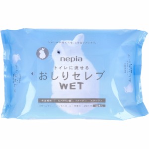 ウェットティッシュ ノンアルコール ネピア トイレに流せる おしりセレブWET 詰め替え 詰替用 60枚入