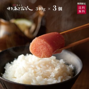 博多あごおとし たらこ ３個セット | 明太子 まるきた水産 博多まるきた水産 あごおとし めんたいこ 辛子明太子 からし明太子 辛子めんた