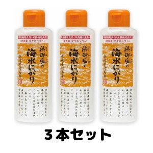 浜御塩の海水にがり 170ml 3個セット 浜御塩 海水 にがり 白松