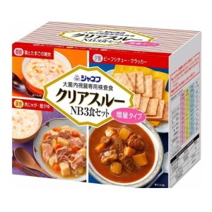 ジャネフ クリアスルー NB 3食セット キューピー 大腸内視鏡専用検査食 栄養調整食品