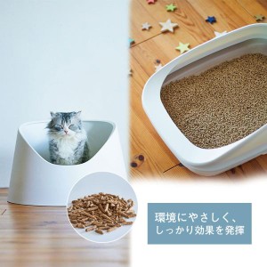 猫砂 紙 ペレット 飛び散り防止 トイレに流せる 固まる 流せる  脱臭 抗菌 再生パルプ ネコ砂 ペーパーフレッシュ
