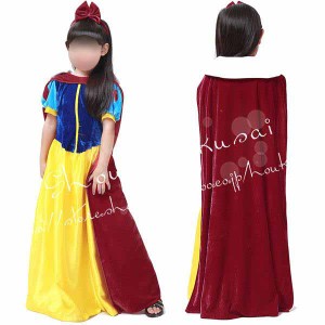 【送料無料】子供用 大人用 コスプレ衣装 白雪姫風 仮装 コスチューム 制服 ハロウィン ワンピース 姫ドレス プリンセス