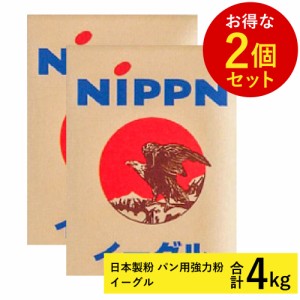 【お得な2個セット】日本製粉 パン用強力粉 イーグル 2kg×2袋 計4kg (常温)(小分け) 業務用