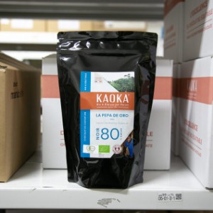 KAOKA (カオカ) オーガニック 製菓用チョコ ペパデオーロ 80% 1kg(夏季冷蔵)   手作りバレンタイン エクアドル産 カカオ オーガニック ビ