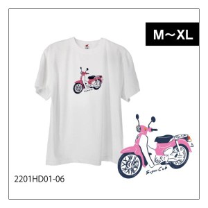 Tシャツ ホンダ スーパーカブ ピンクカブ ヘビーウェイト コットン 半袖 HONDA SUPER CUB