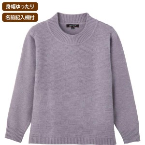 秋冬 婦人 セーター もちもち 丸洗い あったかニット リラックス レディース シニアファッション W01820960