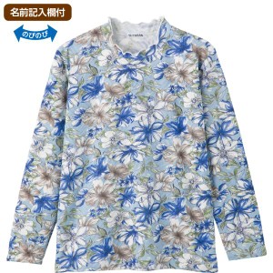 花柄 Ｔシャツ メロー衿 レディース シニアファッション W01820995