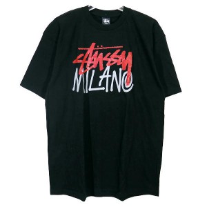 STUSSY ステューシー MILANO 10TH ANNIVERSARY TEE ミラノ 10周年記念 Tシャツ ブラック