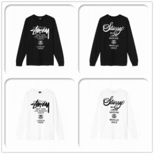 (ステューシー) STUSSY WORLD TOUR L/S TEE メンズ 長袖 Tシャツ ストック ロゴ stussy トップス コットンメンズ 長袖 []