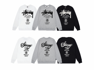 STUSSY ステューシー ジップアップ スウエット パーカー プルオーバー ロゴ プリント 長袖 トップス 秋服 トレーナー