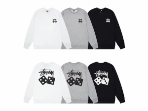 STUSSY ステューシー ジップアップ スウエット パーカー プルオーバー ロゴ プリント 長袖 トップス 秋服 トレーナー