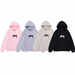 STUSSY ステューシー ジップアップ スウエット パーカー プルオーバー ロゴ プリント 長袖 トップス 秋服 トレーナー