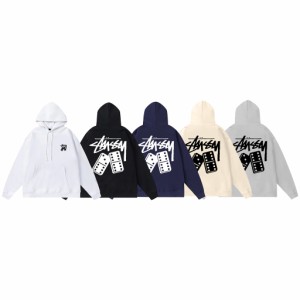 STUSSY ステューシー ジップアップ スウエット パーカー プルオーバー ロゴ プリント 長袖 トップス 秋服 トレーナー