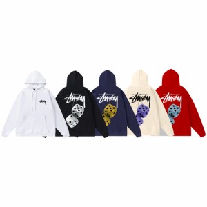 STUSSY ステューシー ジップアップ スウエット パーカー プルオーバー ロゴ プリント 長袖 トップス 秋服 トレーナー