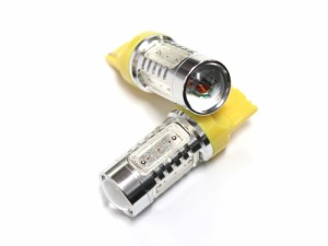 【訳アリ】T20 シングル ピンチ部違い対応 プロジェクター LED 16W アンバー LEDバルブ ホワイト / アンバー 電装 内装 LED ランプ イン