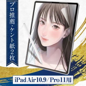 【プロ漫画家推薦2枚入】 iPad Air 10.9 / iPad Pro 11 ペーパーライクフィルム ケント紙タイプ フィルム 保護フィルム インチ air4 air5