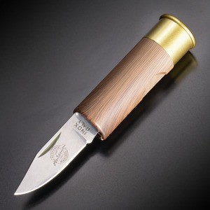薬きょう型 折りたたみナイフ ANT1301 イタリア製 [ ブラウン ][ant1301cunc]