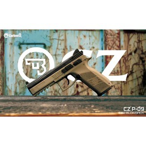 Carbon8 CO2ガスブローバック CZ P09 公式ライセンス [ タン ][cb07]