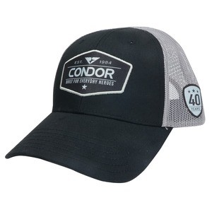 CONDOR 帽子 タクティカルキャップ 40 Years PROMO ブラック＆グレー[p202302002]