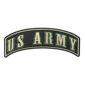 ミリタリーパッチ US ARMY ロッカー グリーン [ Lサイズ ][pr2553]