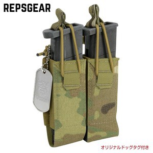 REPSGEAR ダブルマガジンポーチ MOLLE対応 ピストル用 PTP023 [ マルチカム ][ptp023mc]