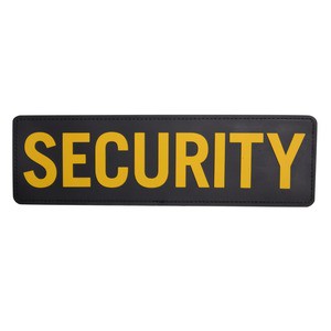 ミルスペックモンキー パッチ SECURITY ベルクロ付き PVC製 [ Lサイズ / ブラック&ゴールド ][ra00785]