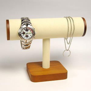 アクセサリースタンド 円筒型 腕時計スタンド ディスプレイ用品 [ ベージュ ][ra02005]